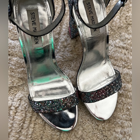 Steve Madden Carsson Bright Multi Rainbow Glitter Pumps Size 10 - Picture 14 of 15